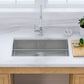 27"x18"x5" ADA Kitchen Sink Undermount Stainless Steel Finger Radius Single Bowl Kitchen Sink