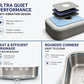 23"x18"x5" ADA Kitchen Sink Stainless Steel Undermount Single Bowl Kitchen Sink , 18 Gauge
