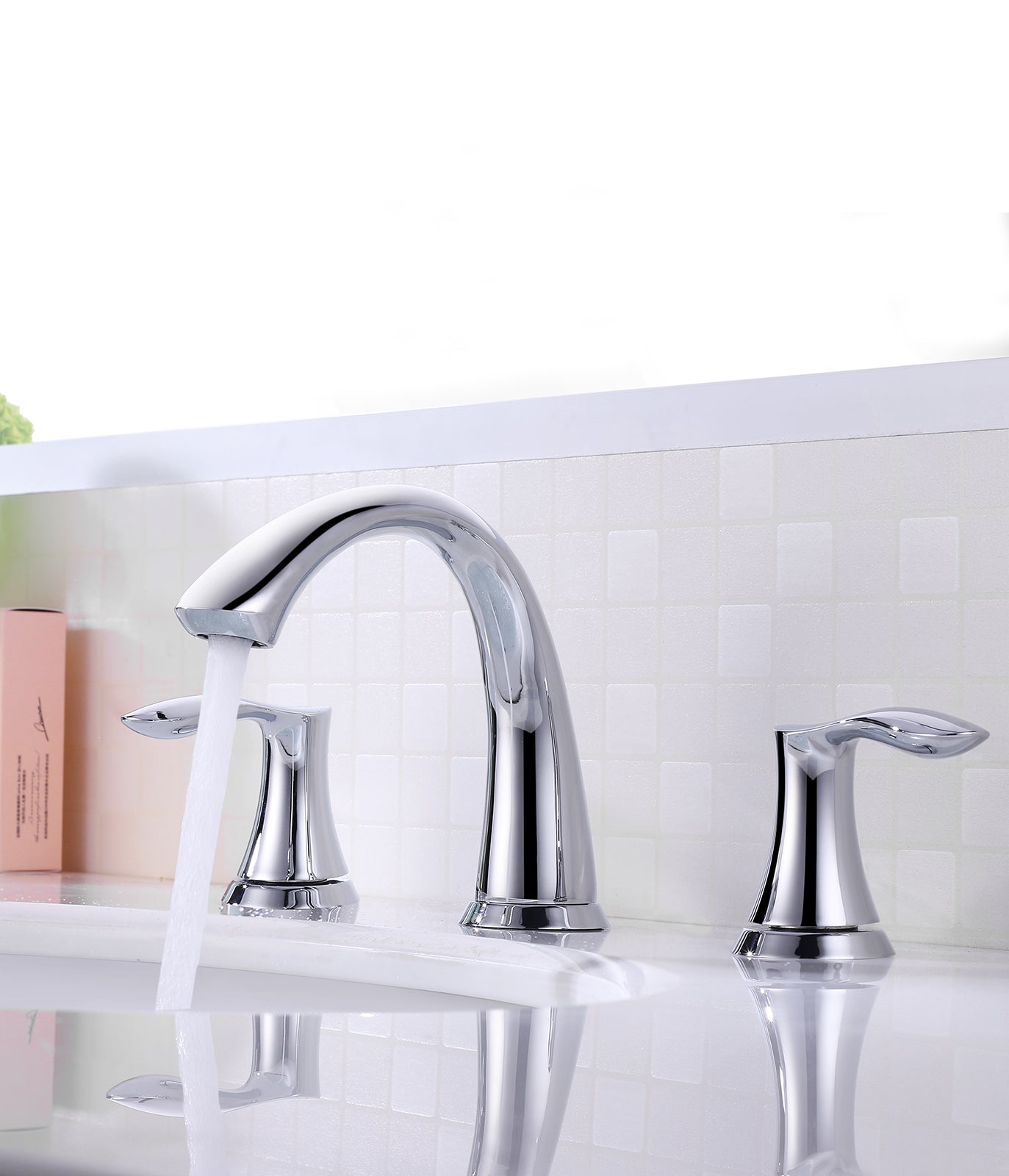 ORLANDO 8 inch Widespread Bathroom Faucet, Two Handle Bathroom Faucet 3 Hole with Pop - up Drain - Orlando Product