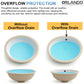 15″ x 12″ Oval Undermount Ceramic Bathroom Sink with Overflow
