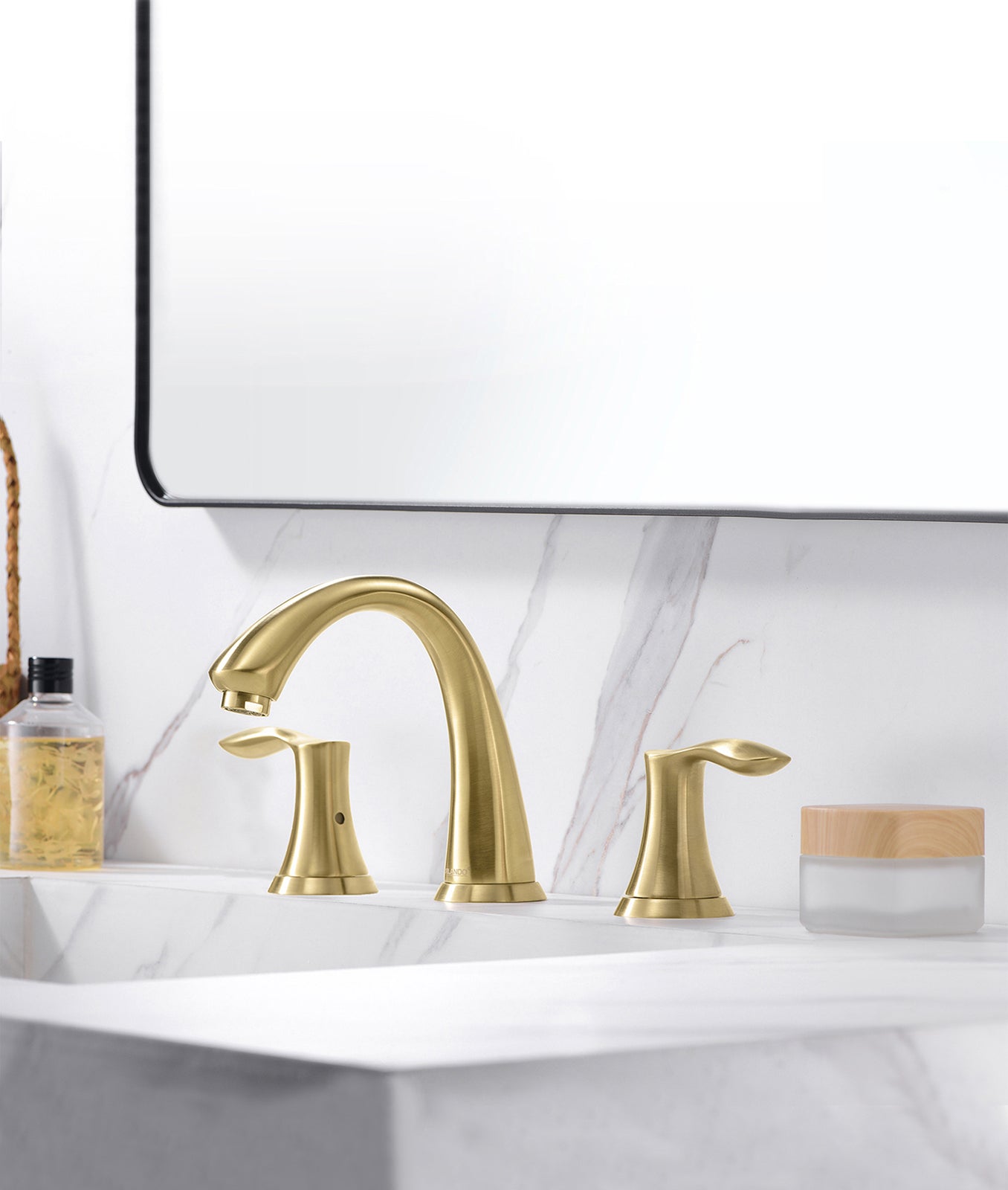 ORLANDO 8 inch Widespread Bathroom Faucet, Two Handle Bathroom Faucet 3 Hole with Pop - up Drain - Orlando Product