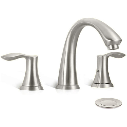 ORLANDO 8 inch Widespread Bathroom Faucet, Two Handle Bathroom Faucet 3 Hole with Pop - up Drain - Orlando Product