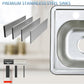 ORLANDO 15 x 15 inch Stainless Steel Drop in kitchen Bar Sink 2 - Hole - Orlando Product