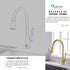 Single Handle Pull Down Sprayer Kitchen Faucet with 3 Function