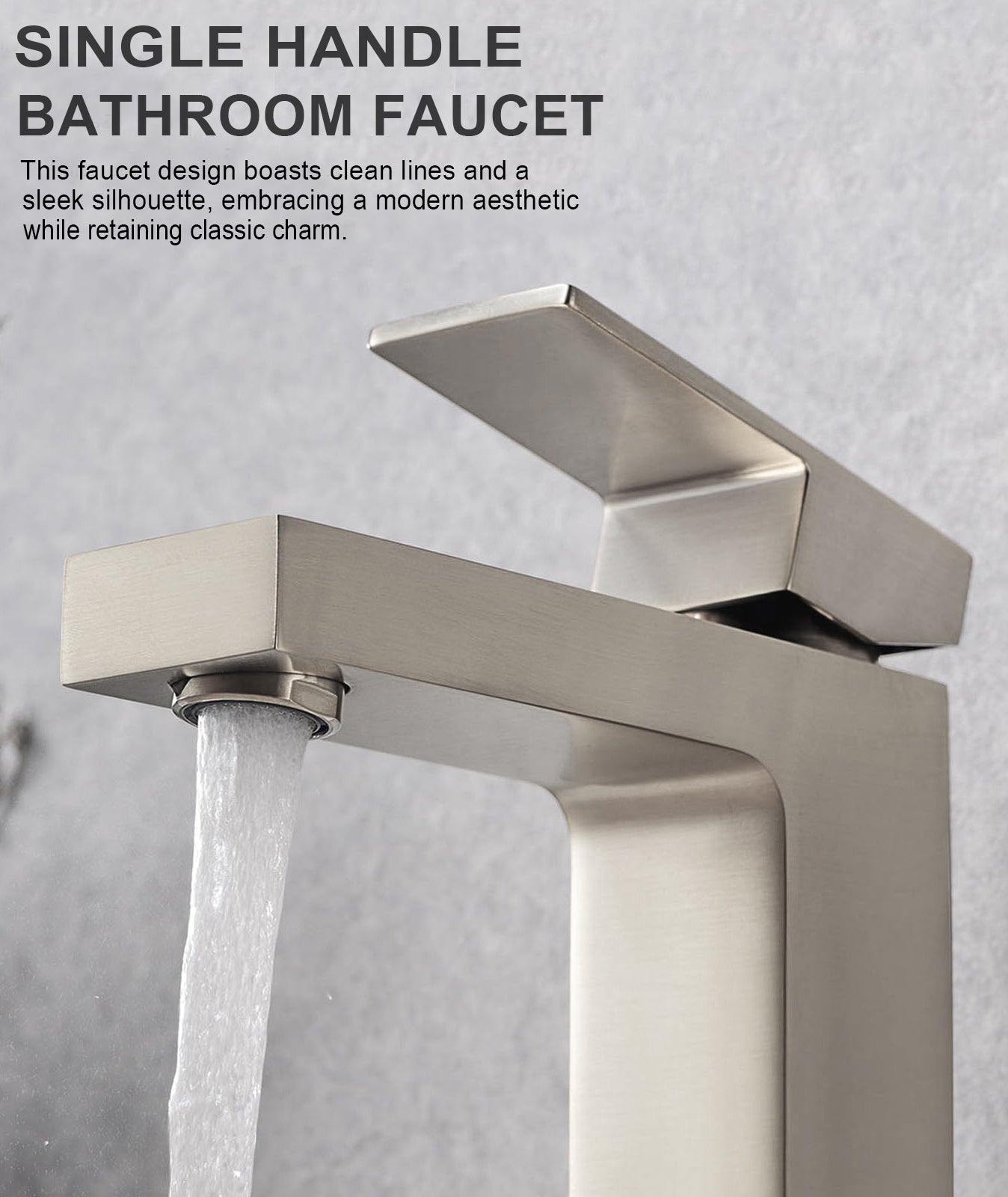 ORLANDO Single handle Bathroom Faucet with Pop Up Drain