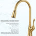 Single Handle Pull Down Sprayer Kitchen Faucet with 3 Function