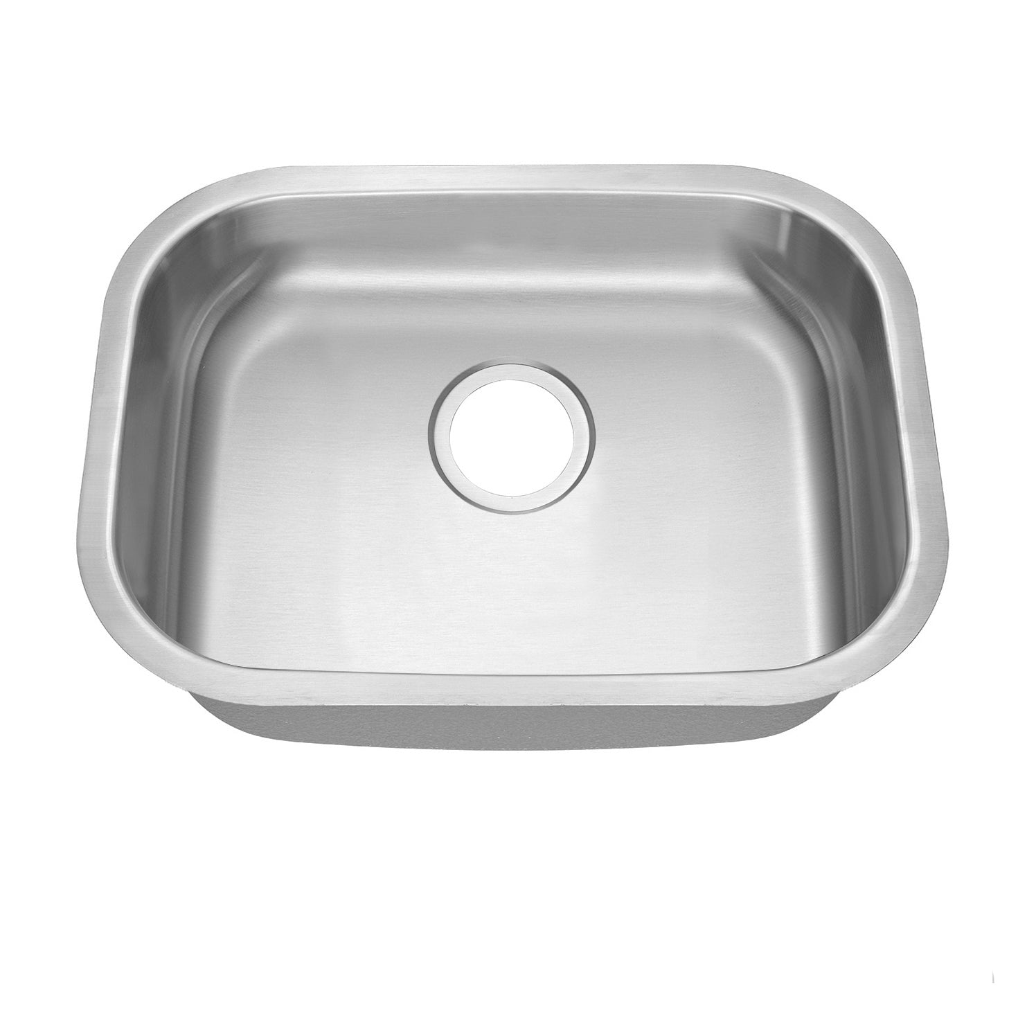 23"x18"x5" Stainless Steel Single Bowl Undermount ADA Sink, 18 Gauge - Orlando Product