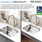 23"x18"x5" Stainless Steel Single Bowl Undermount ADA Sink, 18 Gauge - Orlando Product