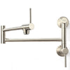 Two Handles pot filler faucet - ORPF412 - Brushed Nickel
