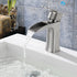 Single handle waterfall Bathroom Faucet with Pop Up Drain