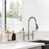 3 hole 2 Handle Bridge Kitchen Faucet with Pull Down Sprayer