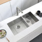 32"x19" Undermount Zero Radius Stainless Steel Double Bowl Kitchen Sink, 18 Gauge - Orlando Product