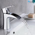 Single handle waterfall Bathroom Faucet with Pop Up Drain