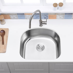 20"x21"x9" Undermount Stainless Steel Single Bowl Kitchen Sink, 18 Gauge - Orlando Product