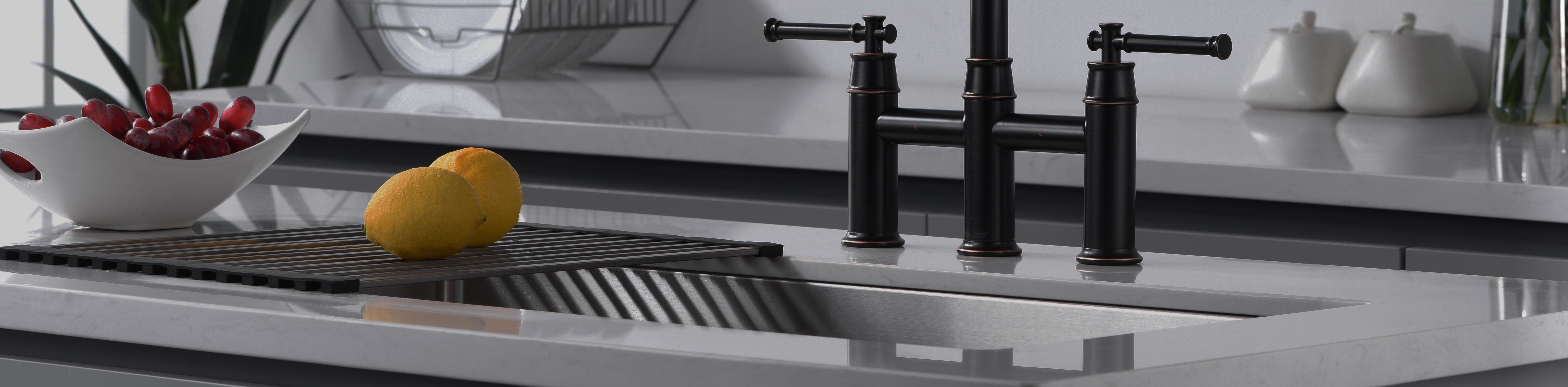 A closer look at Tracked Sliders Kitchen Sink