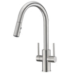 Two Handles Pull Down Sprayer Kitchen Faucet with 2 Function - Orlando Product