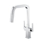 Two Handles Pull Down Sprayer Kitchen Faucet with 2 Function -KSK1219