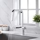 Two Handles Pull Down Sprayer Kitchen Faucet with 2 Function -KSK1219