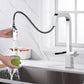 Two Handles Pull Down Sprayer Kitchen Faucet with 2 Function -KSK1219