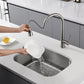 23"x18"x9" Undermount Stainless Steel Single Bowl Kitchen Sink, 18 Gauge/16 Gauge