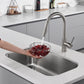 27"x18" Undermount Stainless Steel Single Bowl Kitchen Sink, 18 Gauge - Orlando Product