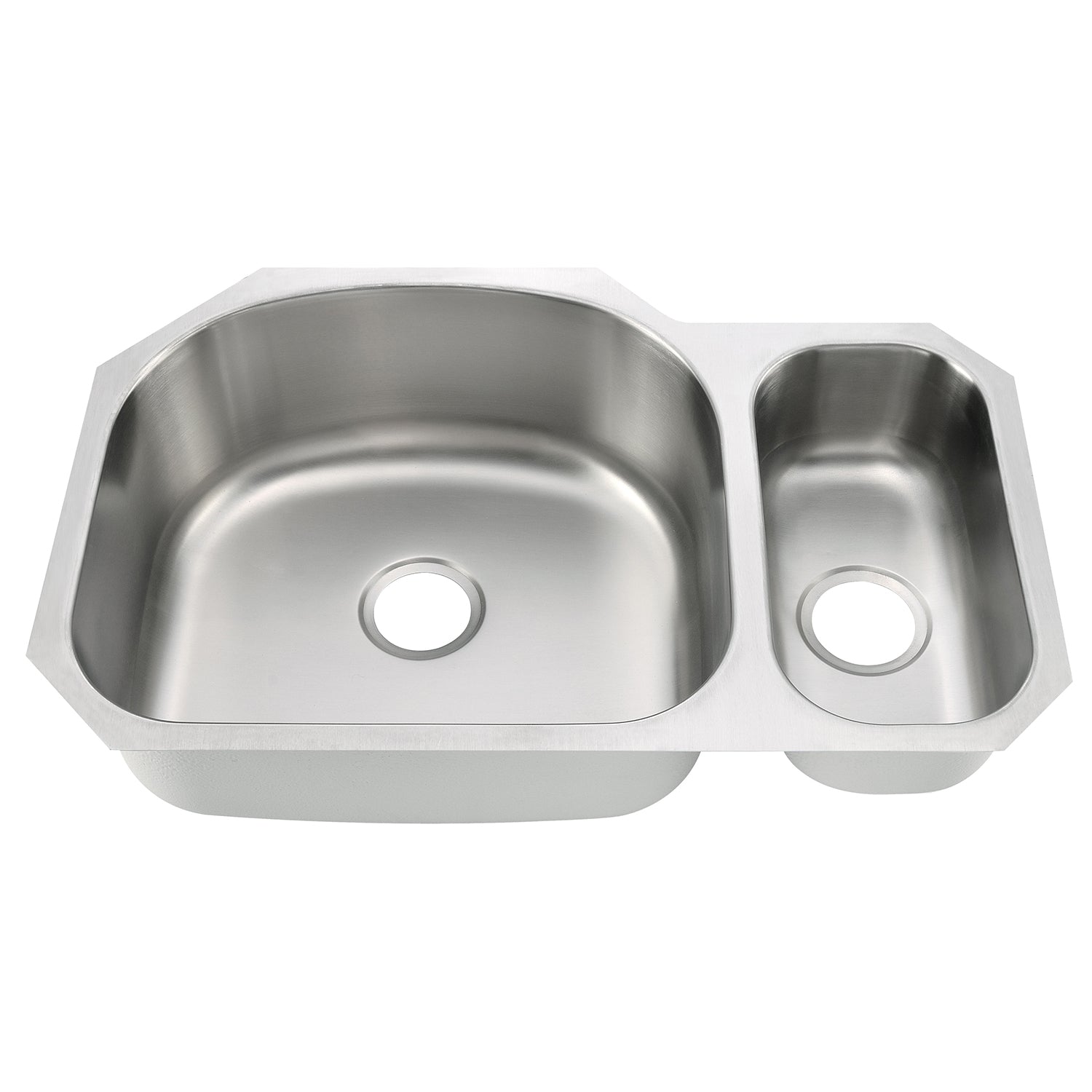 32"x21"x9"x5" Undermount 18 Gauge Stainless Steel Double Bowl Kitchen Sink