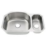 32"x21"x9"x5" Undermount Stainless Steel Double Bowl Kitchen Sink, 18 Gauge - Orlando Product