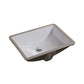 18"x12"  Rectangle Ceramic Undermount ADA Bathroom Sink with Overflow