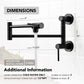 Two Handles pot filler faucet - ORPF412
