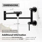 Two Handles pot filler faucet - ORPF412