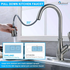 Single Handle Pull Down Sprayer Kitchen Faucet with 3 Function