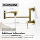 Two Handles pot filler faucet - ORPF412