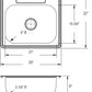 25"x22"x6" Drop - In Topmount Stainless Steel Single Bowl Kitchen Sink 4 - Hole - Orlando Product